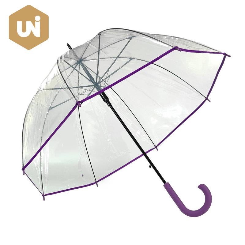 Գույնի համընկնող Clear POE Rain Umbrella